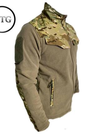 Тактична флісова куртка wolftrap outdoor кольору мультиків4 фото