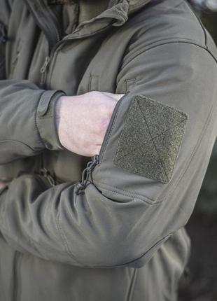 M-tac куртка soft shell з підстібкою olive6 фото