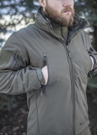 M-tac куртка soft shell з підстібкою olive9 фото