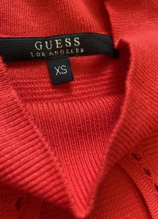 Тепла сукня guess оригінал xs, червоне, в'язане4 фото