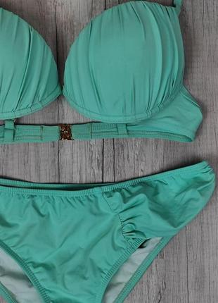 Женский раздельный купальник she beachwear салатового цвета  размер 42 (xl) d2 фото
