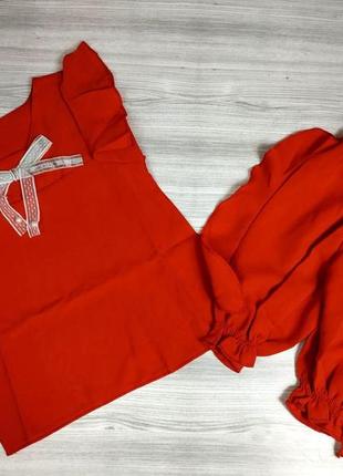 Літній костюм для дівчинки червоний 4329, розмір 1103 фото