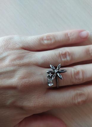 Обручка срібра гірський кришталь