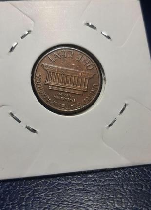 Монета сша 1 цент, 1980 року, lincoln cent, без мітки монетного двору6 фото