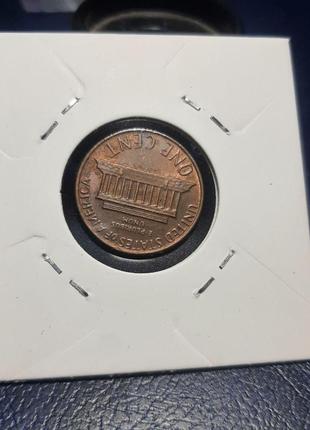 Монета сша 1 цент, 1982 року, lincoln cent, без мітки монетного двору4 фото