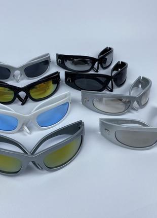 Стильные  солнцезащитные очки с полумесяцем4 фото