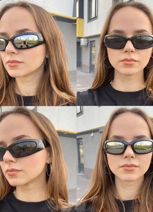 Стильные  солнцезащитные очки с полумесяцем7 фото