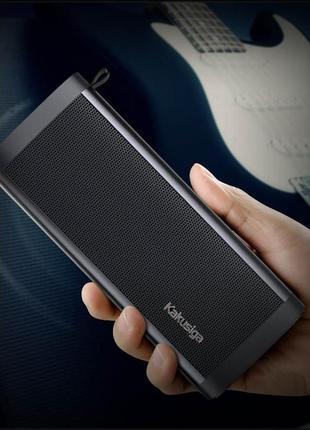 Металева bluetooth колонкf kakusiga, відмінної якості та з супер7 фото