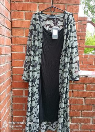 Сукня халат 2 в 1 великий розмір gina laura8 фото