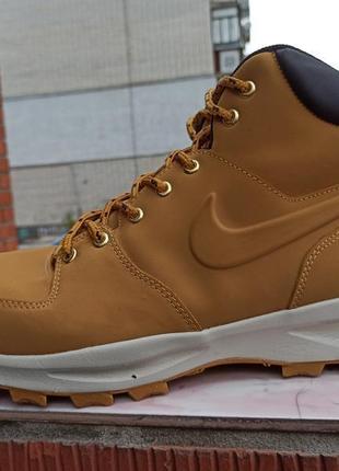 Демісезонні шкіряні черевики nike manoa leather454350-700