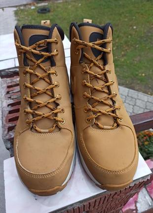 Демісезонні шкіряні черевики nike manoa leather454350-7006 фото