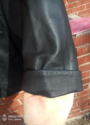 Шикарна шкіряна куртка з ніжної шкіри7 фото