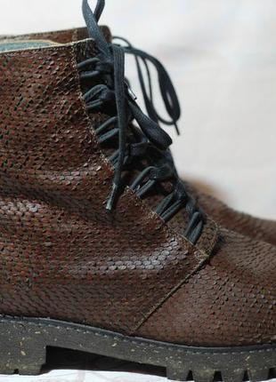 Стильні, вінтажні черевики зі шкіри рептилії nk 42 р-р2 фото