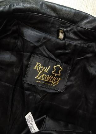 Шкіряна куртка, піджак  real leather англія, натуральна шкіра4 фото