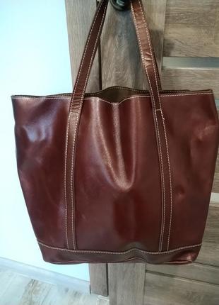 Італійська сумка з натуральної шкіри genuine leather5 фото