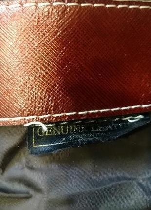 Італійська сумка з натуральної шкіри genuine leather10 фото