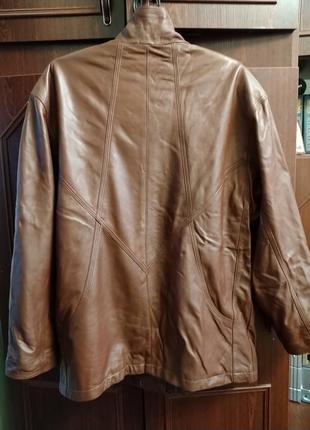 Стильная кожаная куртка из кожи наппа tesatti creation италия3 фото