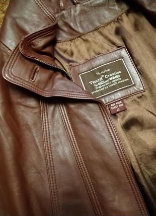 Стильная кожаная куртка из кожи наппа tesatti creation италия5 фото