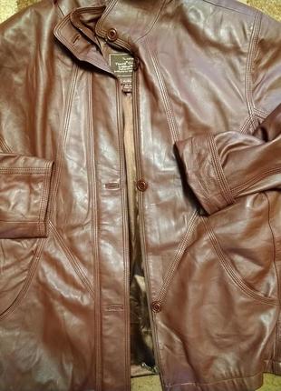 Стильная кожаная куртка из кожи наппа tesatti creation италия6 фото