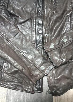 Фірмова шкіряна куртка gipsy розмір м7 фото