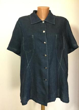 Шикарна лляна сорочка / 46/brend elena miro