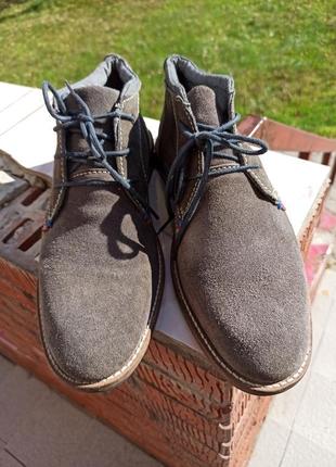 Замшеві туфли, полуботинки livergi, оригінал3 фото