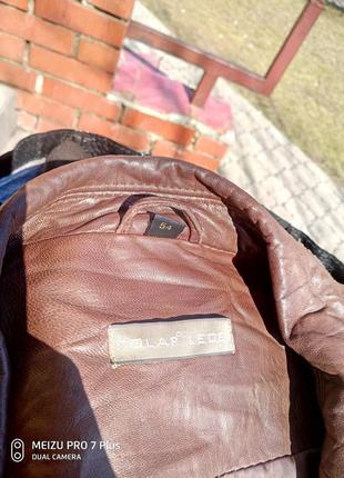 Розкішний шкіряний піджак, куртка polar leder6 фото