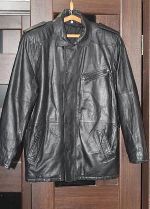 Добротна шкіряна куртка 54-56