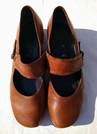 Комфортні туфлі з натуральної шкіри gabor2 фото