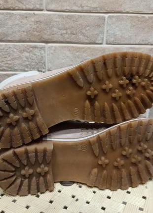 Утеплені черевики нюдового кольору alyssa5 фото