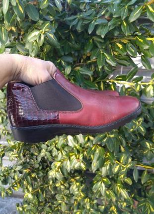 Шкіряні  осінні туфлі rieker5 фото