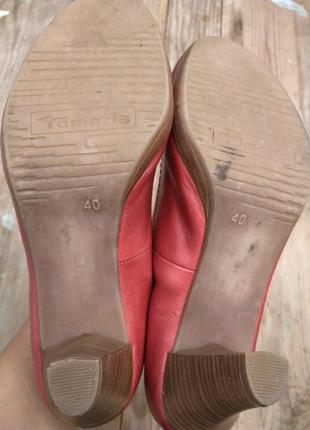 Шкіряні туфлі tamaris3 фото