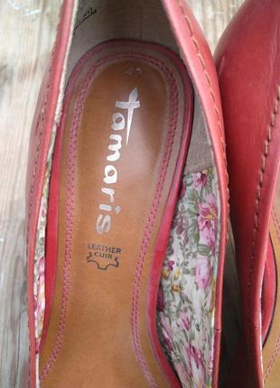 Шкіряні туфлі tamaris4 фото