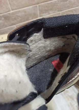 Утеплені черевики на мембрані rieker tex3 фото