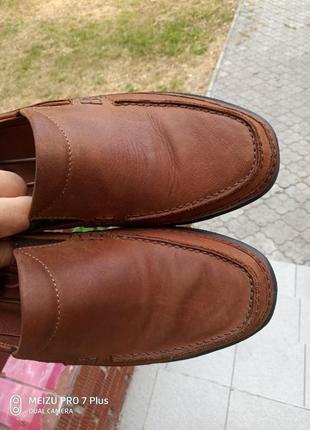 Легкі, комфортні шкіряні мокасини, туфлі gallus 435 фото