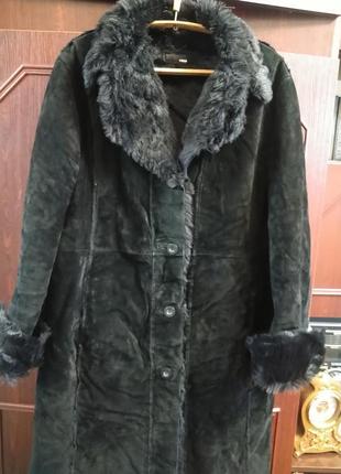 Стильная замшевая дубденка, пальто на меху от h&m3 фото