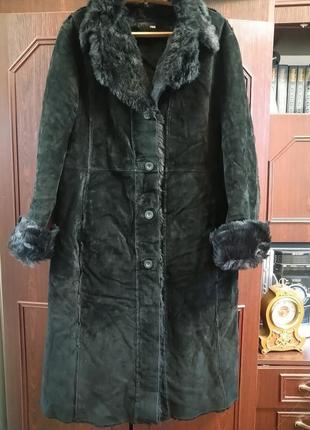 Стильная замшевая дубденка, пальто на меху от h&m7 фото
