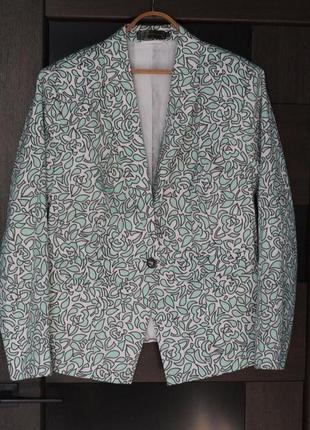 Розкішний приталений піджак, блейзер м'ятного кольору b.p.c 52-544 фото