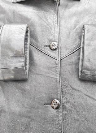 Шикарный кожаный плащ. удлиненная куртка6 фото