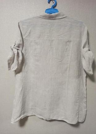 Лляна блуза, рубашка3 фото