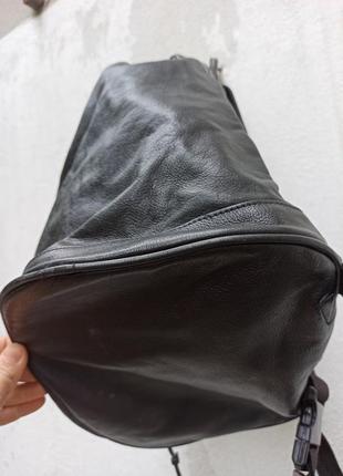 Великий зручний шкіряний рюкзак4 фото