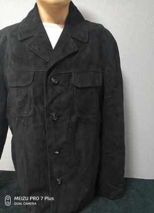 Італійський чоловічий замшевий піджак, куртка2 фото