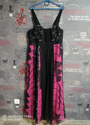 Чорне, рожеве, срібне, шифонова вечірнє плаття, сарафан m.i.m ...2 фото