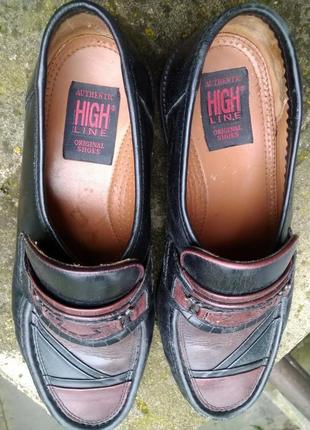 Повністю шкіряні  туфлі-мокасини high line6 фото