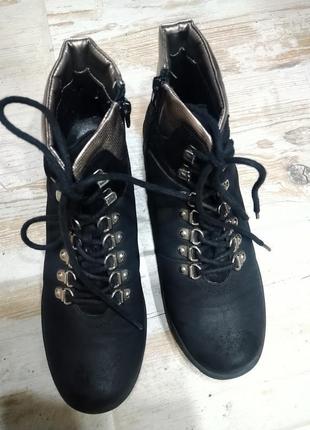 Ботинки, черевики на утеплювачі landrover натуральна шкіра9 фото
