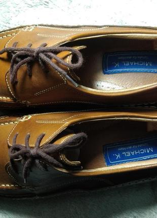 Кожаные туфли-мокасинв michael k.5 фото