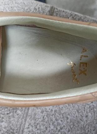Легкі шкіряні літні туфлі alex з підошвою vibram4 фото