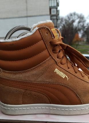 Утеплені черевики, снікери, кросівки puma viky wedge6 фото