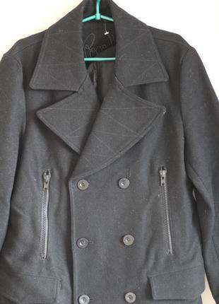 Шикарное мужское шерстяное полу пальто6 фото