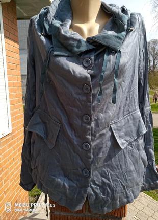 Легкий піджак, жакет, куртка в стилі бохо quxi з капюшоном4 фото